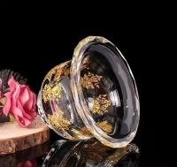 Suministros budistas, taza de cristal, cuenco de agua bendita, pies altos, cuencos auspiciosos, copa, santuario y adoración, estatua de Buda de 8cm - details 2