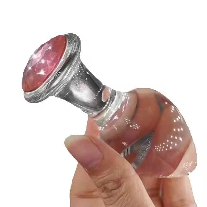 Juguetes Sensuales para Adultos Plug Anal y Vaginal de Cristal con Elementos BDSM Tienda de Sexto - 1