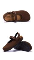 Nuevas cómodas sandalias planas de EVA ajustables con doble botón deslizante - details 5