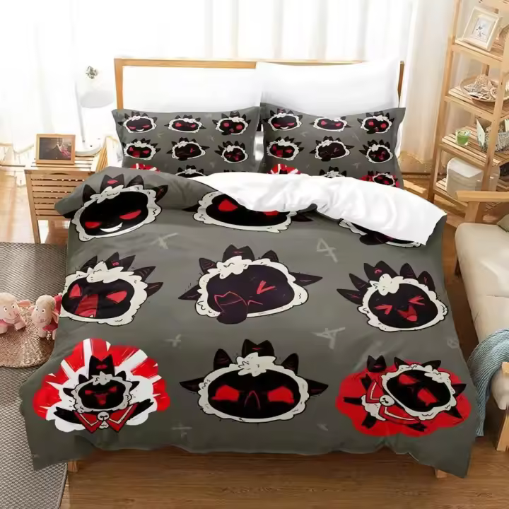 Conjunto de Ropa de Cama de Anime 3D Tamaño Cama Sencilla, Doble, Full, King - 1