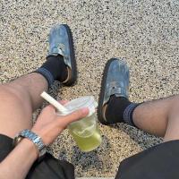 Vaqueros planos de nuevo diseño, sandalias de mezclilla, zapatos casuales, chanclas para exteriores, zapatillas de playa universales para hombres y mujeres - details 2