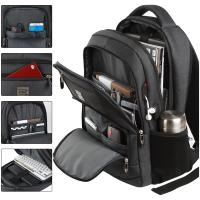 Moqueta Delgada y Resistente Antirrobo para Portátil con Puerto de Carga USB, Bolso de Viaje Empresarial Resistentes al Desvanecimiento para Hombres y Mujeres, Apta para Portátiles de 39.62 cm, Correas Ajustables, Múltiples Compartimentos - , Funda para - details 0