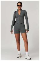 Pantalones cortos deportivos sin costuras para mujer, monos push-pull de cintura alta para gimnasio, ropa de yoga - details 13