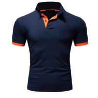 Camisa POLO de manga corta holgada de color sólido para hombre con solapa Camisa cultural Ropa de trabajo Camiseta de manga corta para hombre - details 4