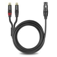 Cable de audio desequilibrado DREMAKE de 2 RCA hembra a XLR hembra, cable adaptador de conector XLR de 3 pines a doble RCA, cable de conexión en Y, cable de micrófono. - details 2
