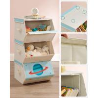 Cajas de Juguetes para Niños Juego de 3 Cajas Apilables y Plegables con Asas y Tapa Magnética - details 12