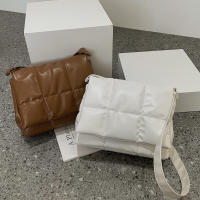 Bolso de hombro de gran capacidad para mujer, bandolera acolchada de diseño de lujo, a la moda, a cuadros, para axila - details 26