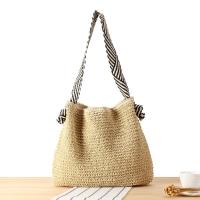 2025 nueva mujer estilo marino versátil cuerda de papel bolsa tejida correa de hombro anudada nicho de vacaciones bolsa tejida bolsa de playa - details 4