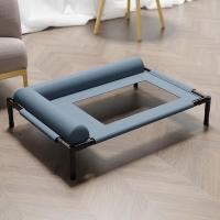 Camas elevadas de malla para mascotas, transpirables, extraíbles, con almohada, cama refrescante para perros, cama para gatos, para tomar el sol en el patio. - details 8