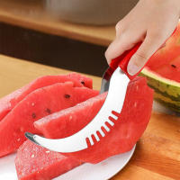 Cortador de sandía de acero inoxidable, cortador de frutas práctico resistente para canaloupe, Papaya - details 1