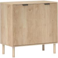 Salón Aparador con Estante Ajustable 2 Puertas Sistema Antivuelco Patas de Madera de Pino - details 0