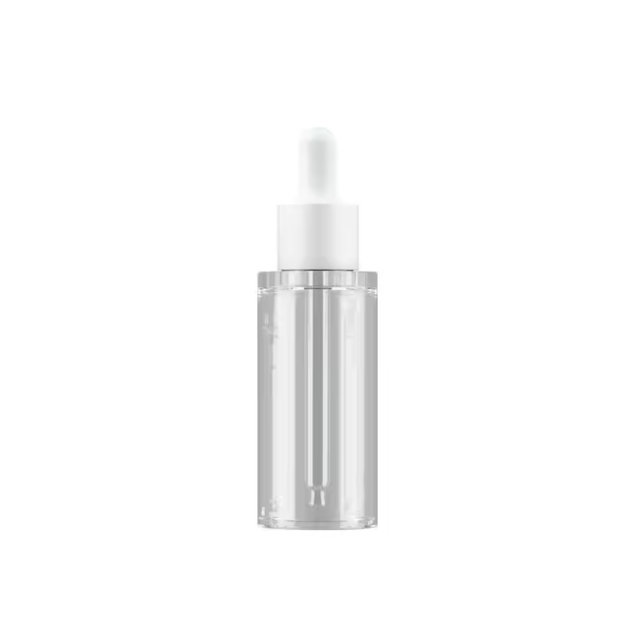 Botellas cuentagotas de aceite esencial de 20-50 ml, botellas recargables de plástico blanco, envases de líquidos cosméticos vacíos - 1