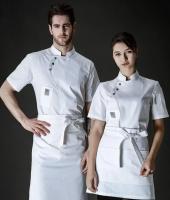 Servicio de comida, traje de cocina, uniforme de Chef Pizzaiolo, chaquetas de cocinero para restaurante, panadería, cafetería, camarero, camarera, ropa de trabajo - details 17