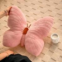 Cojín de Almohada de Mariposa de Peluche Corto Cojín de Almohada Rosado para Niña - details 5