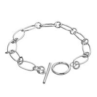 Pulsera de plata de ley  con Clip de papel para mujer, joyería a la moda, regalo de fiesta de boda - details 5