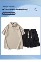 Polo de verano de manga corta con pantalón casual de cinco minutos ropa casual diaria para salir - details 0
