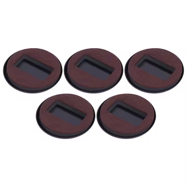 Almohadilla para cubierta de pata de silla, Protector de pie para muebles, alfombrilla para pies con rodillo, almohadilla de fijación de rueda, tapón de rueda para silla, taza con ruedas para muebles - 1