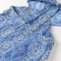 TRAFZA-Vestido largo sin mangas con espalda descubierta para Mujer, con bordado traje Sexy, elegante, bohemio, para vacaciones - details 11
