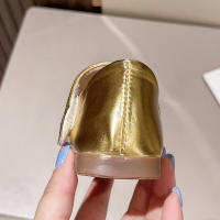 Zapatos de cuero para niñas pequeñas, zapatos planos con lazo para fiesta de boda, Princesa, Mary Janes, zapatos de vestir para niños brillantes - details 8