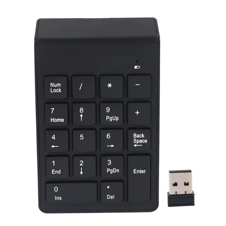 Teclado numérico inalámbrico, 18 teclas, USB, 2,4G, Mini receptor numérico para portátil, escritorio, PC, Notebook - 1