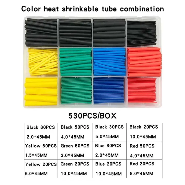 Kit de embalaje térmico, funda termorretráctil, cable de conexión eléctrica, funda aislante de 530 a 650 piezas - 1