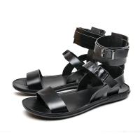 Zapatos de playa a la moda de verano para hombre, tacones planos blancos y negros, sandalias de exterior de alta calidad, sandalias clásicas versátiles de moda para hombre - details 1