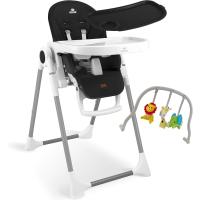 barra de juegos, tumbona para bebés, silla alta combinada para bebés, 7 respaldos ajustables en altura, crecimiento de 0 meses a 6 años, silla para bebés, gris oscuro - details 14