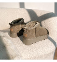 Nuevo invierno de lana-cuero zapatos de algodón de aumento integrados botas de cuero genuino botas de nieve cálidas y esponjosas - details 29