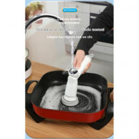 Inalámbrico de mano cepillo de limpieza eléctrico multifuncional hogar cocina lavavajillas cepillo impermeable cepillo de limpieza portátil - details 1