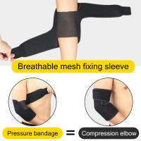 2Pcs Sports Compression Elbow Support Brace Adjustable Training Elbow Wrap Arm Band for Golfer, Bursitis, Tendonitis, Joint Pain - details 11
