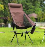 Silla con respaldo alto, ligera para acampar con reposacabezas, silla plegable portátil estable para acampar al aire libre, viaje de senderismo - details 8