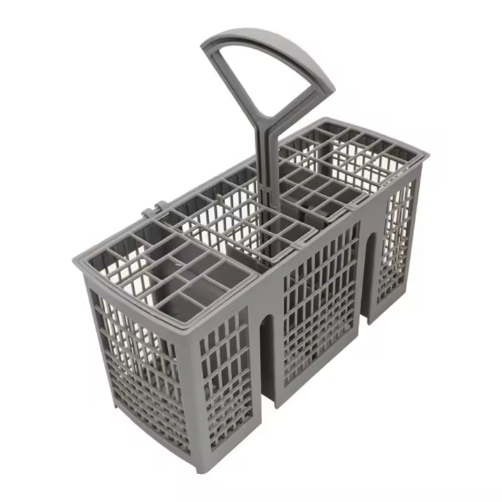 Reemplazo universal de la cesta de los cubiertos del lavaplatos, con la manija desprendible, tenedor del utensilio del - 1