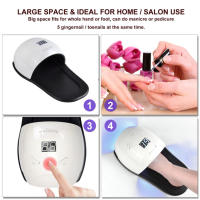 Lámpara LED UV para manicura de pies, secador profesional portátil, esmalte de Gel de curado, herramientas de arte de uñas, 48W - details 6