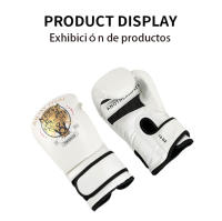Guantes de boxeo mujer hombre 12 oz MMA niños Sanda muay thai antideslizante carrera entrenamiento protección Equipo - details 5
