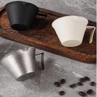 Taza de extracción de Espresso de 100ML, acero inoxidable 304 con escala, gruesa, exquisita taza de café de onza, accesorios para el hogar, cocina y cafetería - details 3