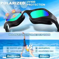 Gafas de natación polarizadas anti-vaho, Protección UV Impermeable, Gafas de Natación para Hombres, Mujeres - details 1