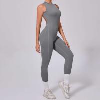 Conjunto de gimnasio de una pieza, ropa de yoga, traje deportivo, pellets Fiess, trajes de entrenamiento elásticos para mujer - details 34