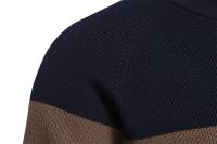 Otoño e Invierno, suéter de color collage para hombres, cárdigan con cremallera para hombres, suéter de algodón para hombres jóvenes de lana - details 6