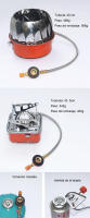 Desert Fox Quemador de estufa de Gas para acampar al aire libre, estufa de cocina portátil a prueba de viento, cocina ultraligera para turismo, equipo de senderismo - details 4