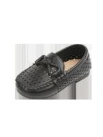 Zapatos casuales de moda para niños, zapatos planos sin cordones para niños, Color sólido, novedad de 2025, mocasines para niños con agujeros de PU antideslizantes simples y suaves - details 14