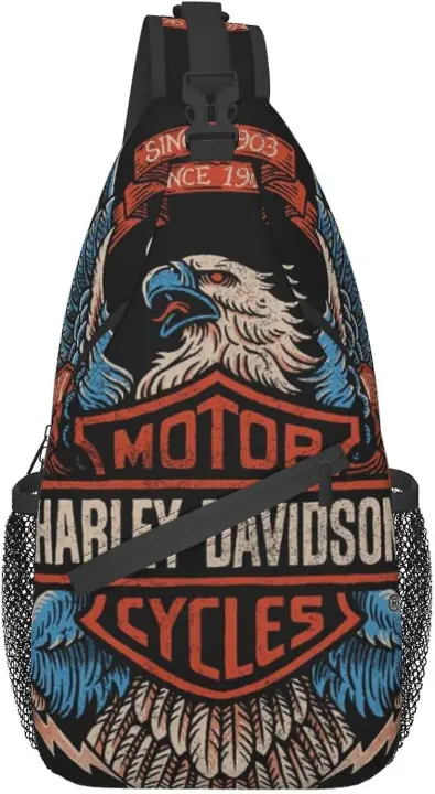 Bolsa Cruzada Harley Davidson Bolsa de Pecho Deportiva con Soporte para Botella - 1