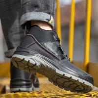 Zapatos de seguridad para hombre, botas de trabajo impermeables, antigolpes, antipinchazos, zapatos protectores, botas con punta de acero indestructibles, zapatillas de deporte para exteriores - details 3