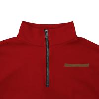 Jersey de cuello alto de terciopelo para hombre, suéter informal de color sólido, media cremallera, talla grande, tendencia de invierno - details 8