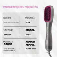 Cepillo Alisador de Pelo,Se puede usar húmedo o seco, no daña el cabello - details 11