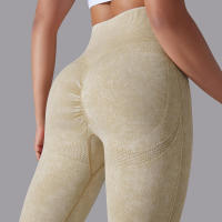 Pantalones de yoga para mujer, pantalones deportivos transpirables de cintura alta, ropa de gimnasio para levantamiento de glúteos, entrenamiento - details 13