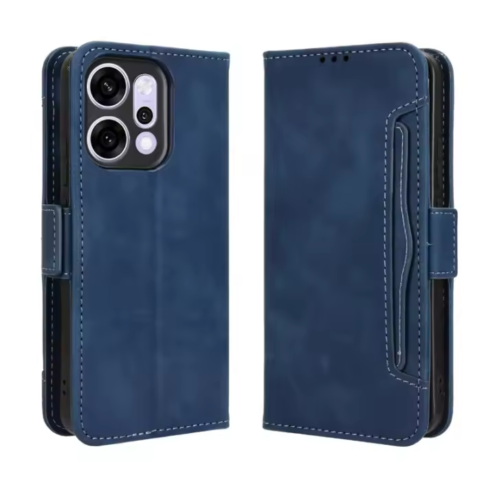 Flip para OPPO Reno 14 Pro 5G, billetera con múltiples ranuras para tarjetas, funda magnética de cuero PU - 1