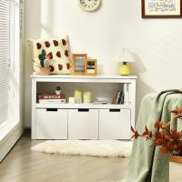Madera con ruedas y cubos para juguetes de niños, amplio espacio, organizador duradero para - details 3