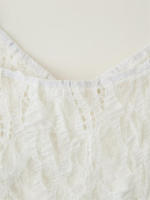 Vestido Decorativo de Encaje de Capas OUWU Vestido Informal Ajustado sin Mangas para Mujer - details 8