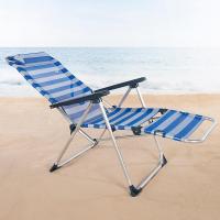 Playa Plegable de alumnio y textileno, multiposición 5 Posiciones, Peso máximo soportado 110kg, antivuelco, Medidas 75 x 63 x 43/114 cm, hamacas Plegables - details 3