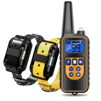 Collar de entrenamiento eléctrico antiladridos para perros, impermeable, recargable, Control remoto para mascotas, adecuado para todos los tamaños, vibración y - details 0